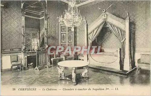 Cartes postales Compiegne Le Chateau Chambre a cocher de Napoleon 1er
