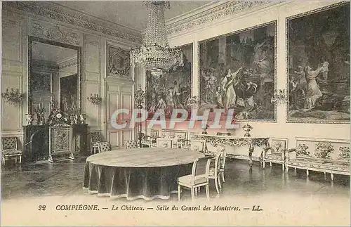 Cartes postales Compiegne Le Chateau Salle du Conseil des Ministres