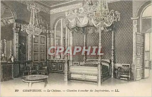 Ansichtskarte AK Compiegne Le Chateau Chambre a coucher des Imperatrices