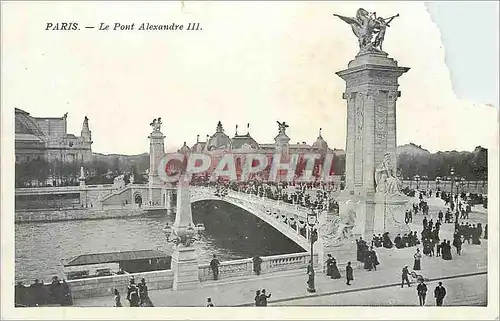 Cartes postales Paris Le Pont Alexandre III