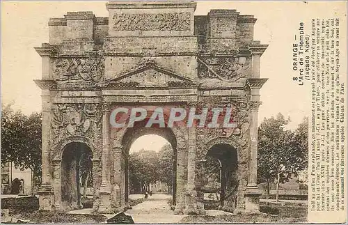 Cartes postales Orange L'Arc de Triomphe (facade Nord)