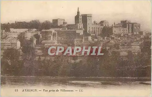 Cartes postales Avignon Vue prise de Villeneuve