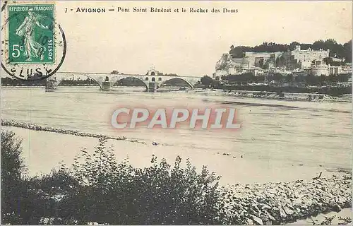 Ansichtskarte AK Avignon Pont Saint Benezel et le Rocher des Doms