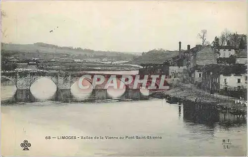 Ansichtskarte AK Limoges Vallee de la Vienne au Pont Saint Etienne