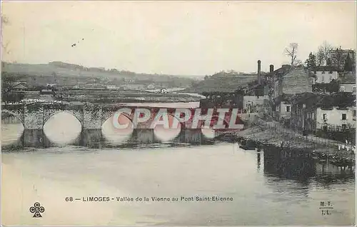 Cartes postales Limoges Vallee de la Vienne au Pont Saint Etienne