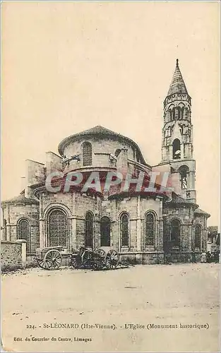 Ansichtskarte AK St Leonard (Hte Vienne) L'Eglise (Monument historique)