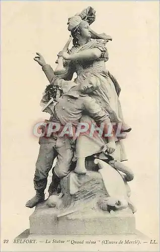 Ansichtskarte AK Belfort La Statue Quand meme �uvre de Mercie