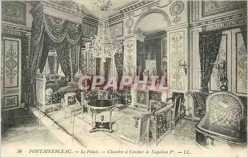 Cartes postales Palais de Fontainebleau Chambre a Coucher de Napoleon 1er