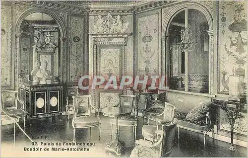 Ansichtskarte AK Palais de Fontainebleau Boudoir de Marie Antoinette