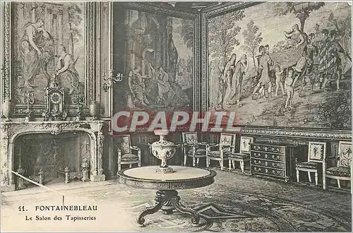 Cartes postales Palais de Fontainebleau Le Salon des Tapisseries