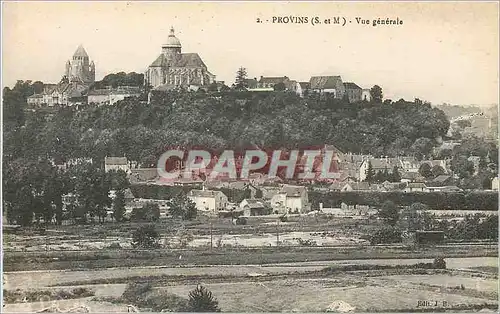 Ansichtskarte AK Provins (S et M) Vue generale