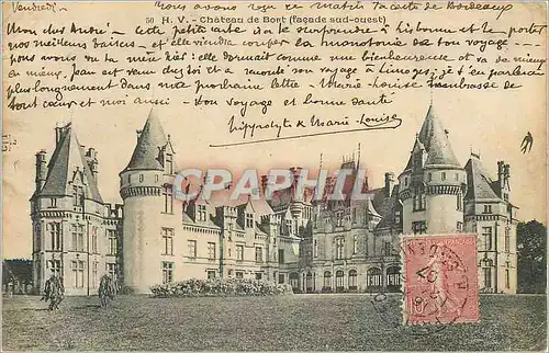 Cartes postales Chateau de Bort (Facade sud Ouest)
