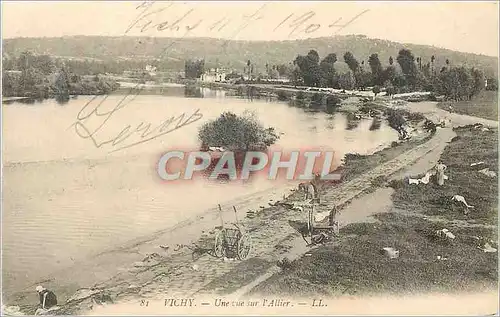 Ansichtskarte AK Vichy Une vue Sur l'Allier Lavandieres