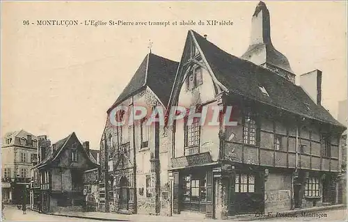 Ansichtskarte AK Montlucon L'Eglise St Pierre avec Transept et Abside du XIIe siecle