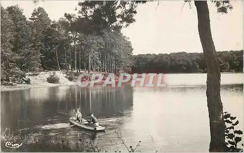 Moderne Karte St Bonnet Trocais (Allier) Le Lac Barque