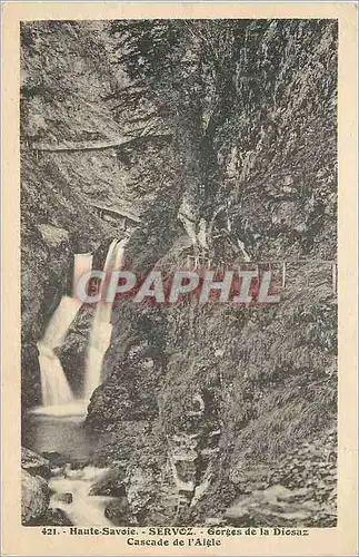 Cartes postales Haute Savoie Servoz Gorges de la Diosaz Cascade de l'Aigle