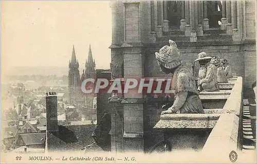 Ansichtskarte AK Moulins La Cathedrale (Cote Sud) N G