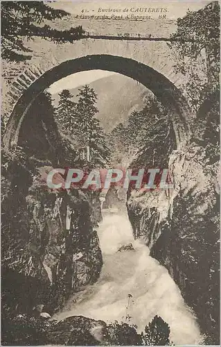 Cartes postales Environs de Cauterets Gouffre du Pont d'Espagne