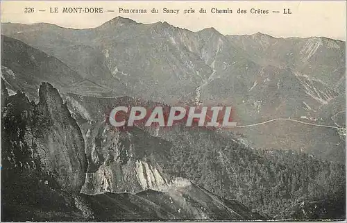 Ansichtskarte AK Le Mont Dore Panorama du Sancy pris du Chemin des Cretes