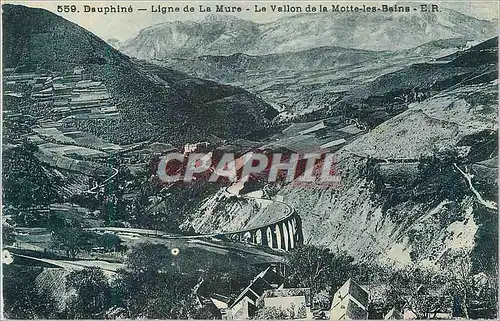 Ansichtskarte AK Dauphine Ligne de la Mure Le Vallon de la Motte les Bains E R