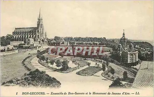 Ansichtskarte AK Bon Secours Ensemble de Bon Secours et le Monument de Jeanne d'Arc