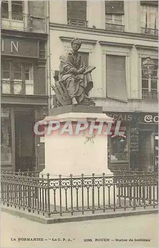 Ansichtskarte AK La Normandie La C P A Rouen Statue de Boeldieu