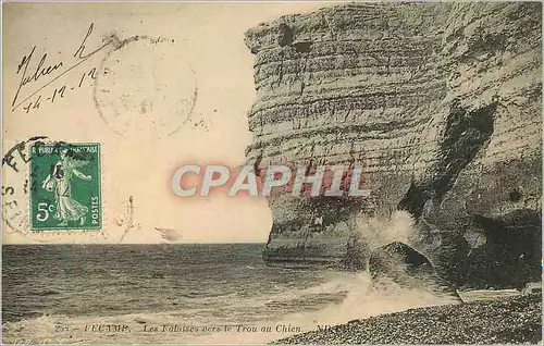 Cartes postales Fecamp Les Falaises vers le Trou au Chien