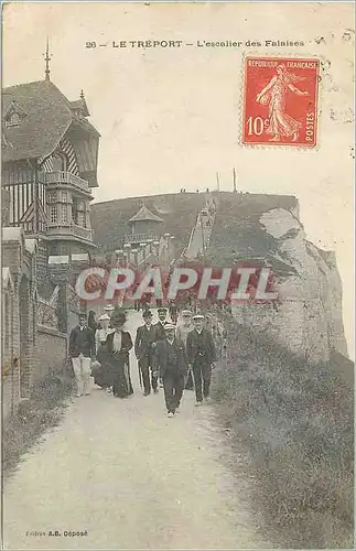 Cartes postales Le Treport L'escalier des Falaises