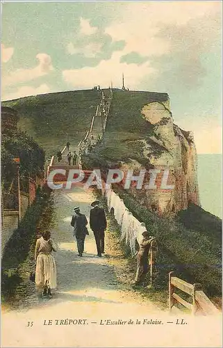 Ansichtskarte AK Le Treport L'escalier des Falaises