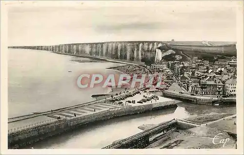 Cartes postales moderne Valery en Caux Vue generale et Falaise d'Amont