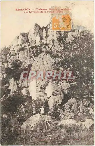 Cartes postales Barenton Aux Environs de la Fosse Arthur Enfants