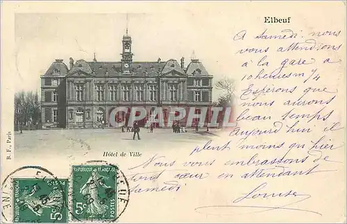 Cartes postales Elbeuf Hotel de Ville (carte 1900)