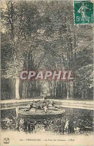 Cartes postales Versailles Le Parc du Chateau L'Ete