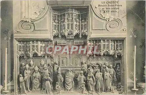 Cartes postales Le Crotoy Retable Saint Pierre en bois sculpte XVIe siecle