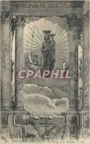 Cartes postales Boulogne sur Mer La Vierge a la Barque