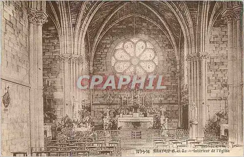 Cartes postales Bray Lu (S et O) Interieur de l'Eglise