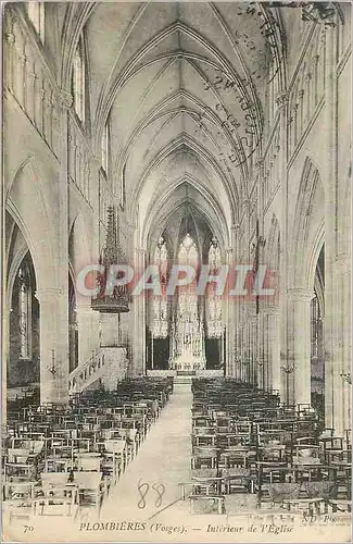 Ansichtskarte AK Plombieres (Vosges) Interieur de l'Eglise