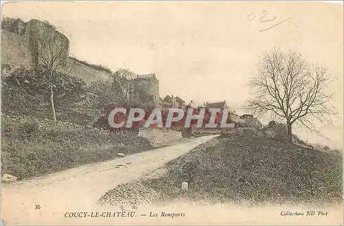 Cartes postales Coucy le Chateau Les Remparts