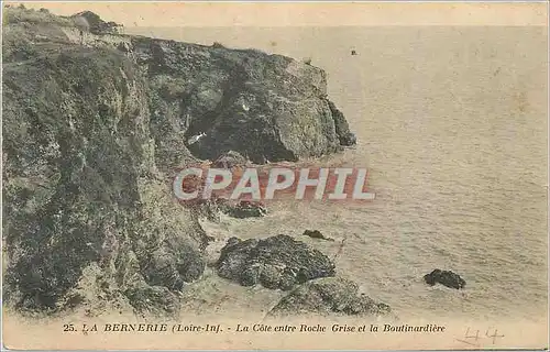 Cartes postales La Bernerie (Loire Inf) La Cote entre Roche Grise et la Boutinardiere
