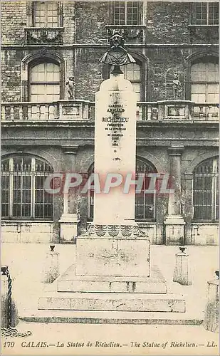 Cartes postales Calais La Statue de Richelieu