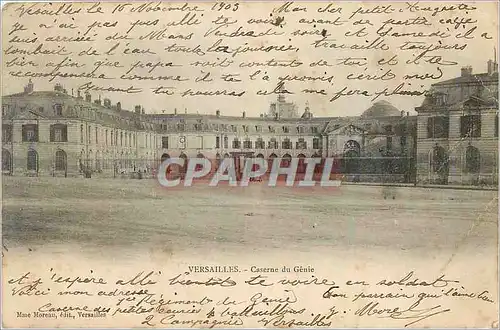 Cartes postales Versailles Caserne du Genie Militaria