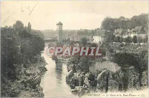 Cartes postales Orthez Le Gave et le Pont Vieux