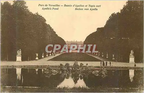 Ansichtskarte AK Parc de Versailles Bassin d'Apollon et Tapis vert