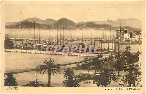 Cartes postales Cannes Vue sur le Port et l'Esterel