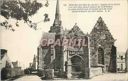 Cartes postales Perros Guirec (C du N) Eglise de la Clarte L'un des plus beaux joyaux de la Bretagne