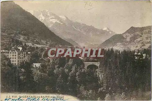 Cartes postales St Gervais les Bains et le Miage