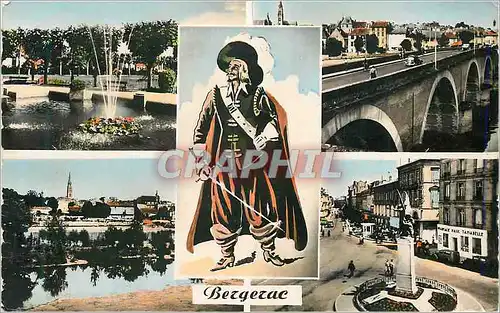 Cartes postales moderne Bergerac Bassin Parc Jean Loures Vue generale Cyrano de Bergerac