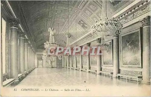 Cartes postales Compiegne Le Chateau Salle des Fetes