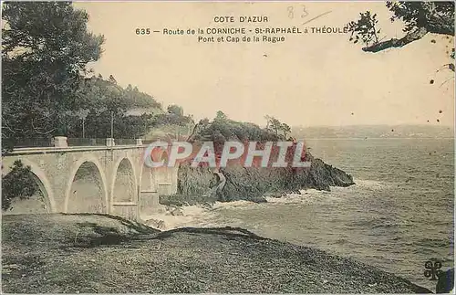 Ansichtskarte AK Cote d'Azur Route de la Corniche St Raphael a Theoule Pont et Cap de la Rague