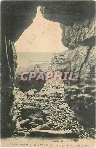 Cartes postales Cap Frehel Interieur de la grande Grotte Cote d'Emeraude